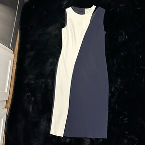 BOSS HUGO BOSS Midi Two Tone Dress
